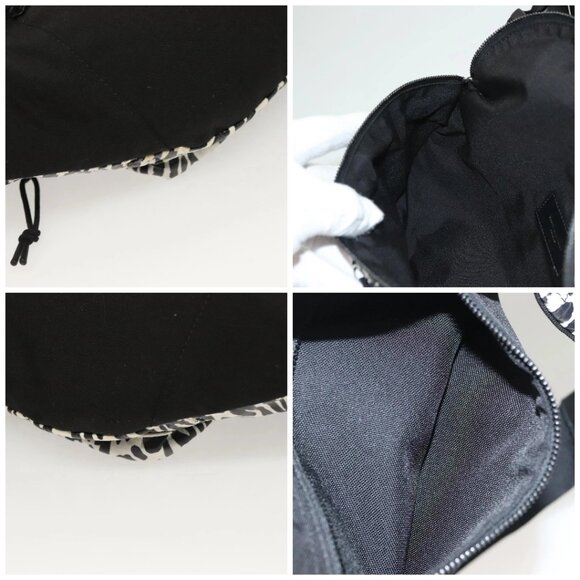 SAINT LAURENT Waist Bag Nylon Black White Auth - Picture 14 of 15